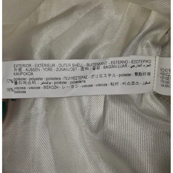 NWT Zara Sz S White Jacket Blazer Professional Career Casual Gold Buttons Lined - Picture 13 of 15